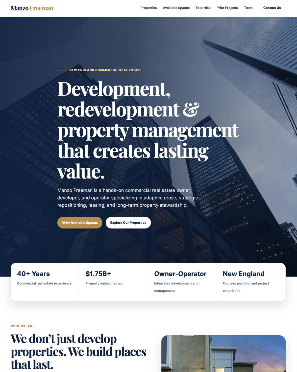 Manzo Freeman - a recent Open Door project